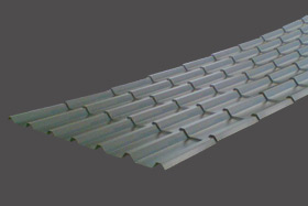 Anti-condensation tile effect roofing sheet